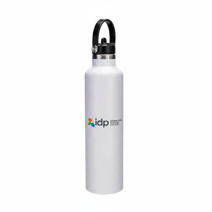 IDP Logo on White Bottle