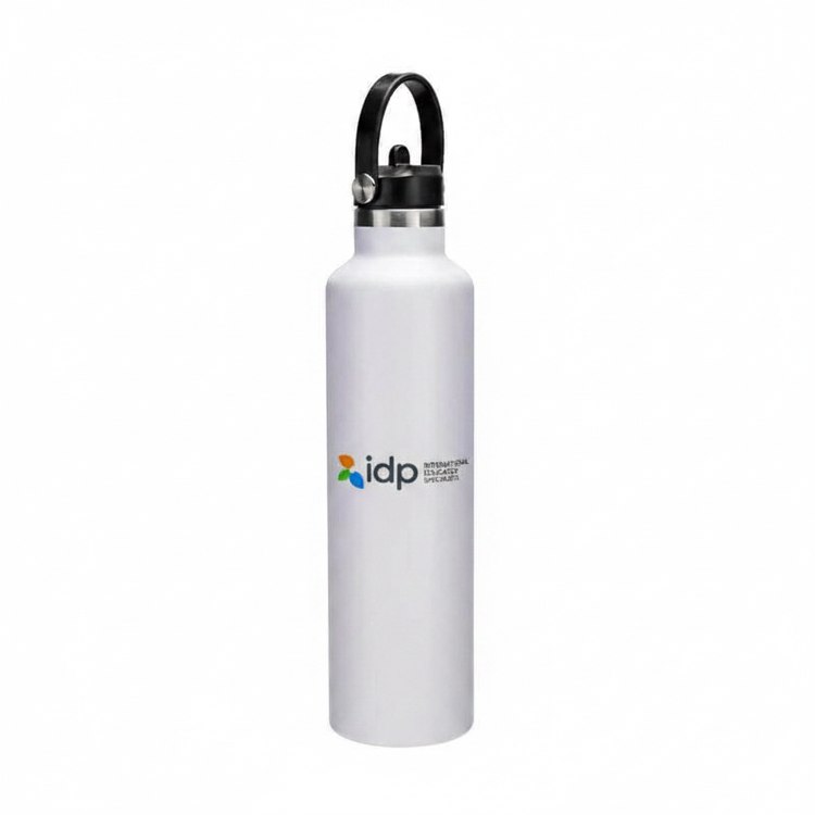 IDP Logo on White Bottle