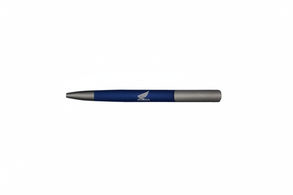 Navy blue pen with silver Honda logo on center barrel