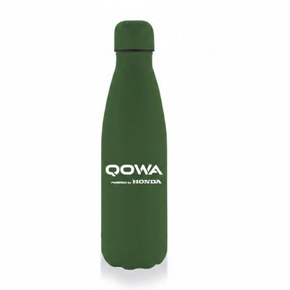QOWA Honda Logo in White on Green Bottle