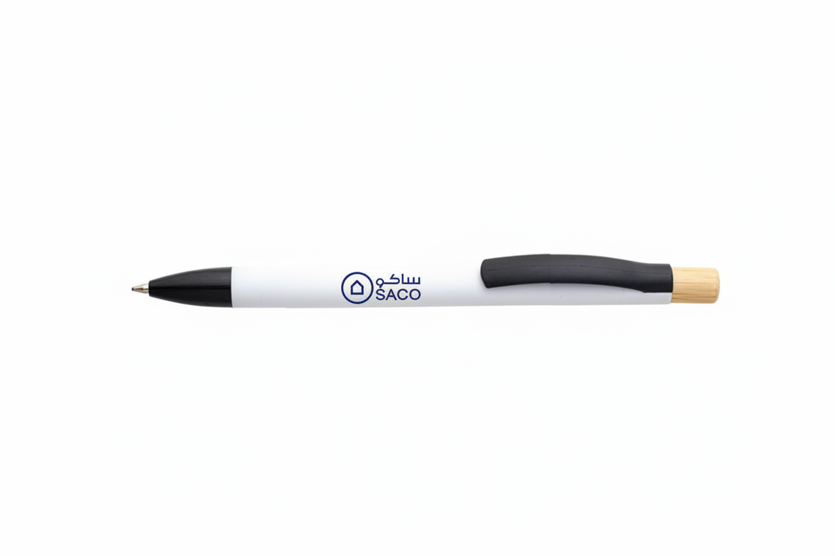 SACO Logo in Blue on White Pen