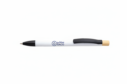 SACO Logo in Blue on White Pen